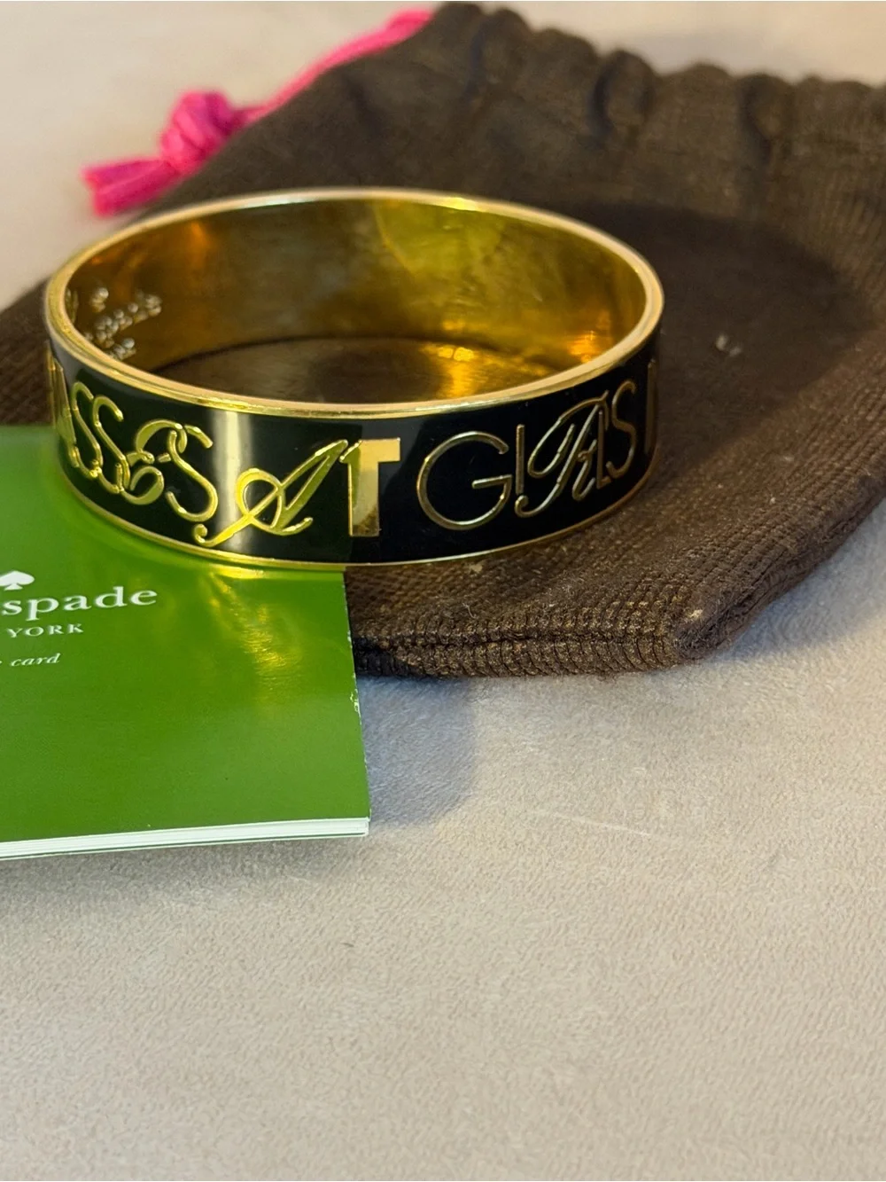 Kate Spade “Boys Make Passes at Girls in Glasses” Bangle